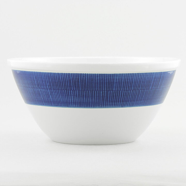 Hertha Bengtsson (Koka Blå 1953) Rounded Bowl with Blue Decor 21 cm