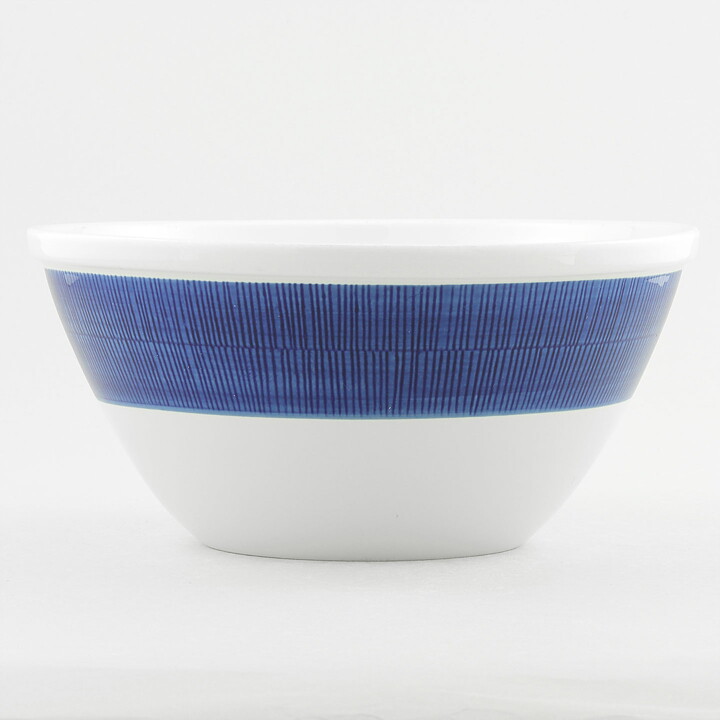 Hertha Bengtsson (Koka Blå 1953) Rounded Bowl with Blue Decor 21 cm
