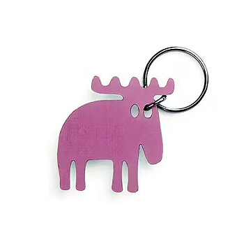 Nyckelring Älg, rosa