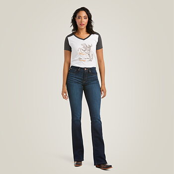 ARIAT R.E.A.L. HIGH RISE BALLARY BOOT CUT JEANS  