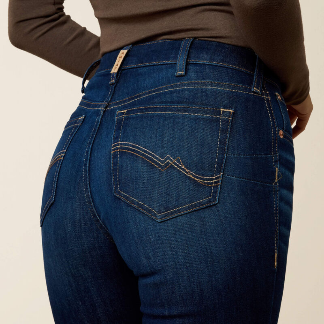 ARIAT HIGH RISE BALLARY BOOT CUT JEANS   - 8
