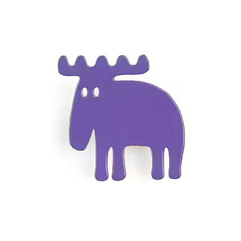Magnet Moose, purple