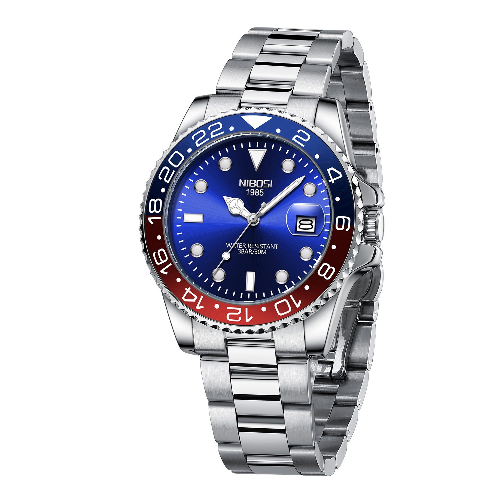 Nibosi Yachtster Silver Blue Red