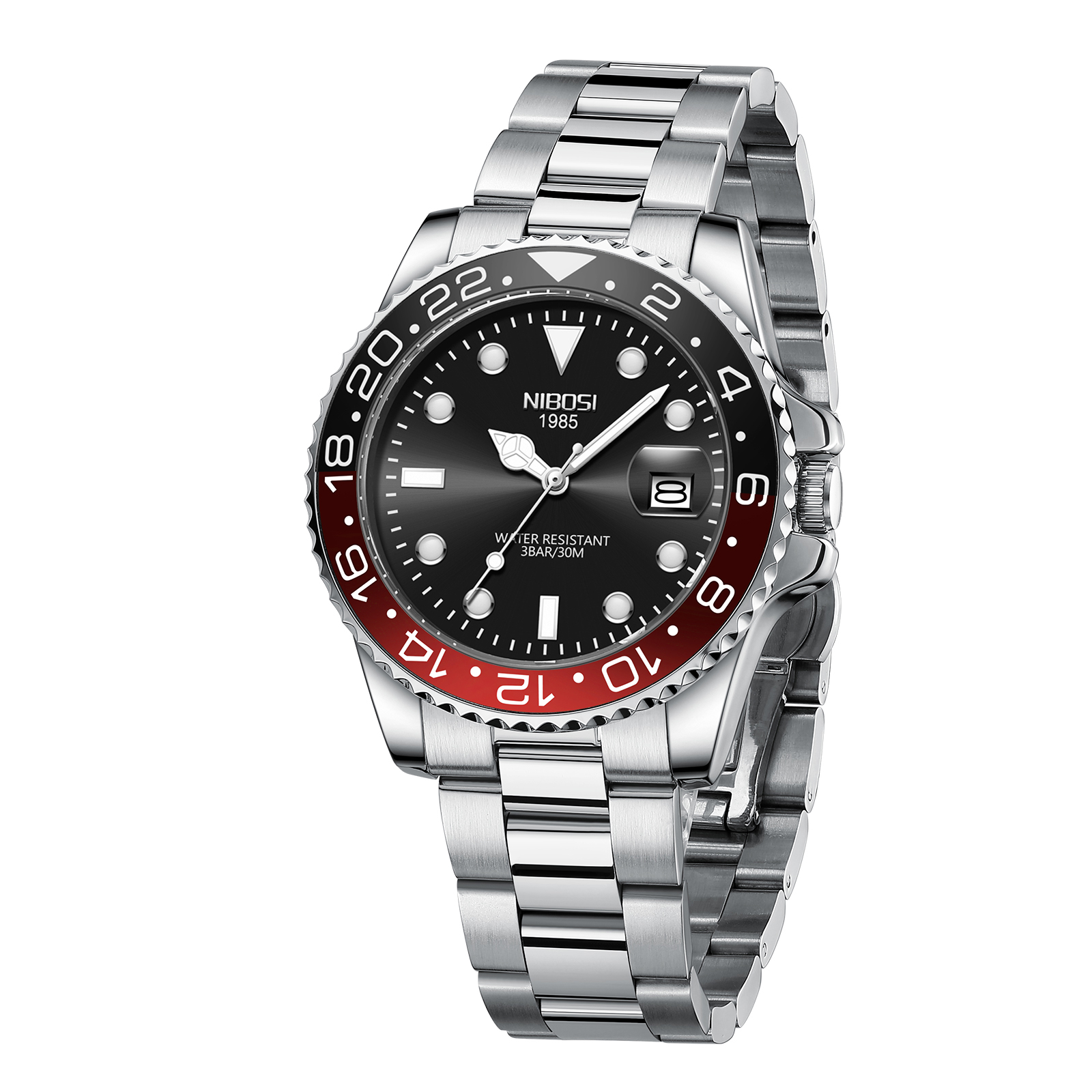 Nibosi Yachtster Silver Black Red