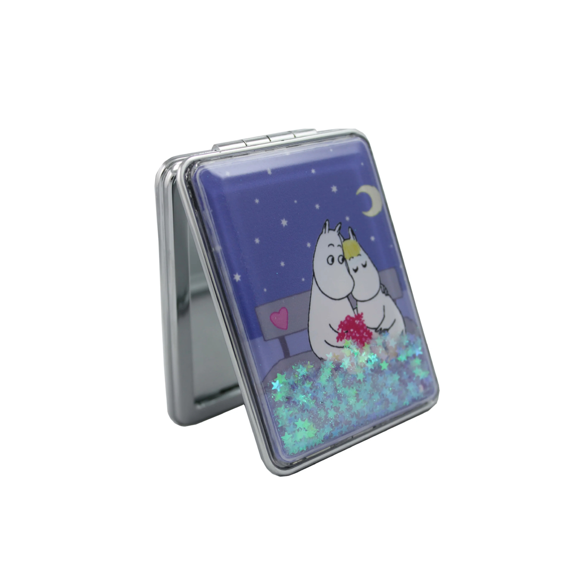 Moomin Pocket Mirror - Moomintroll & Snorkmaiden (Glitter)