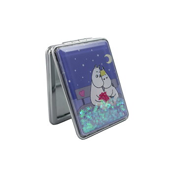 Mumin Fickspegel - Mumintrollet & Snorkfröken (Glitter)