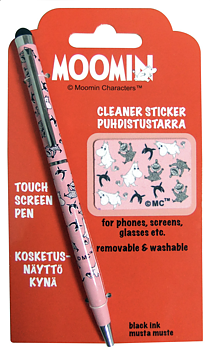 Moomin Touch Screen Pen + Cleaner Set (Pink)