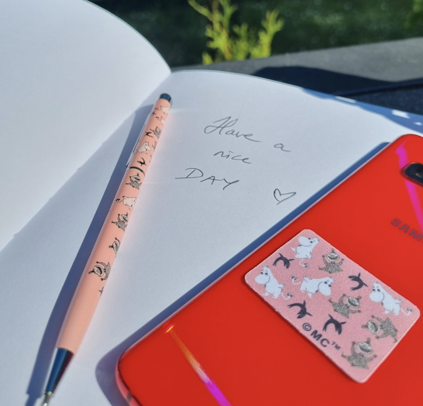 Moomin Touch Screen Pen + Cleaner Set (Pink) - 2