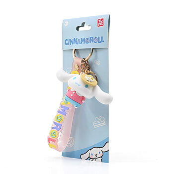 Cinnamoroll 3D nyckelring/bag charm med silikonband - Four Seasons Straw Hat