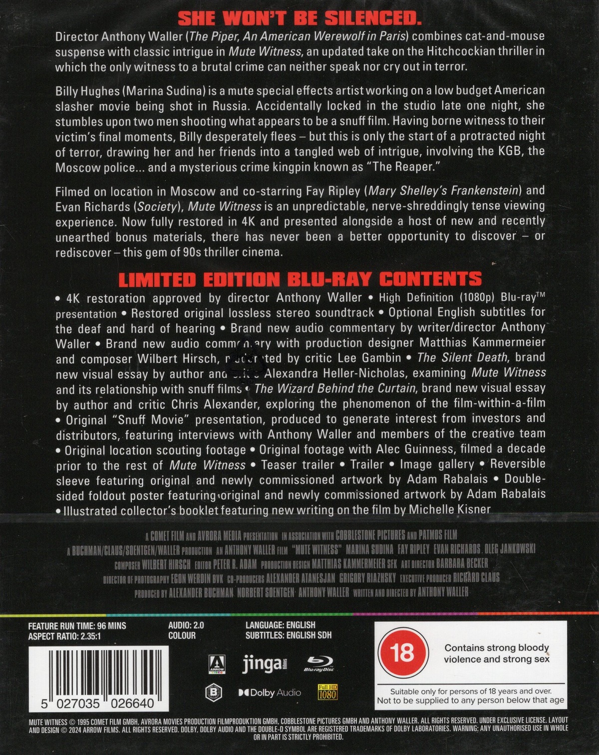 Mute Witness (Limited Edition) (ej svensk text) (Blu-ray) - 2