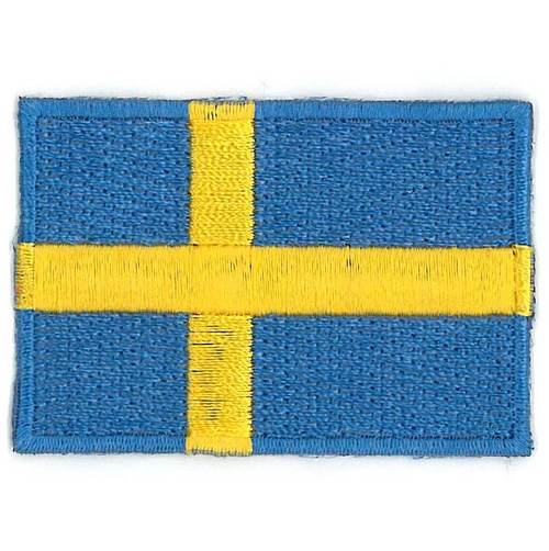 Badge embroidered Sweden flag