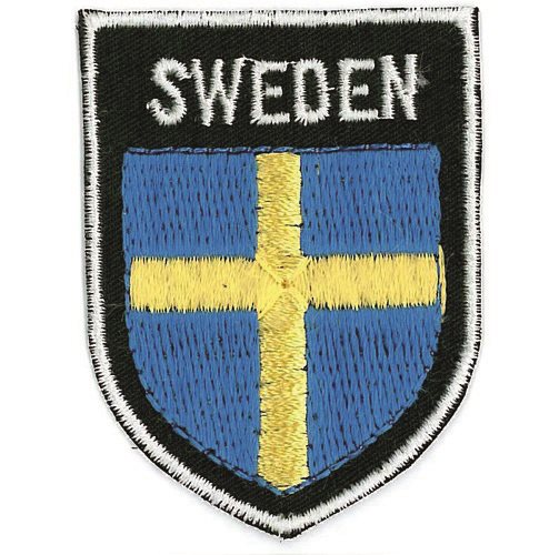Badge embroidered Sweden shield