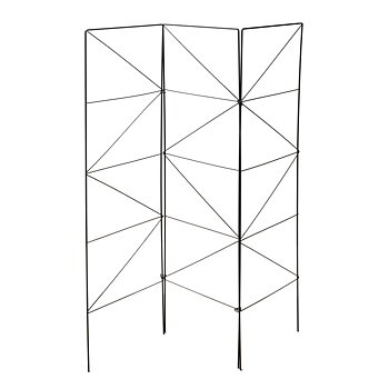 Spaljé Nyby 3-delar  Svart Met. 112X140CM