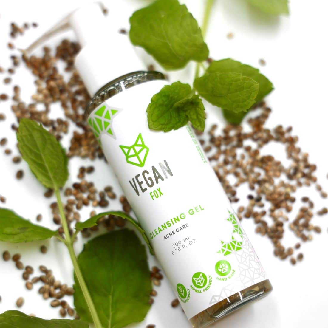 Vegan Fox cleansing gel acne care