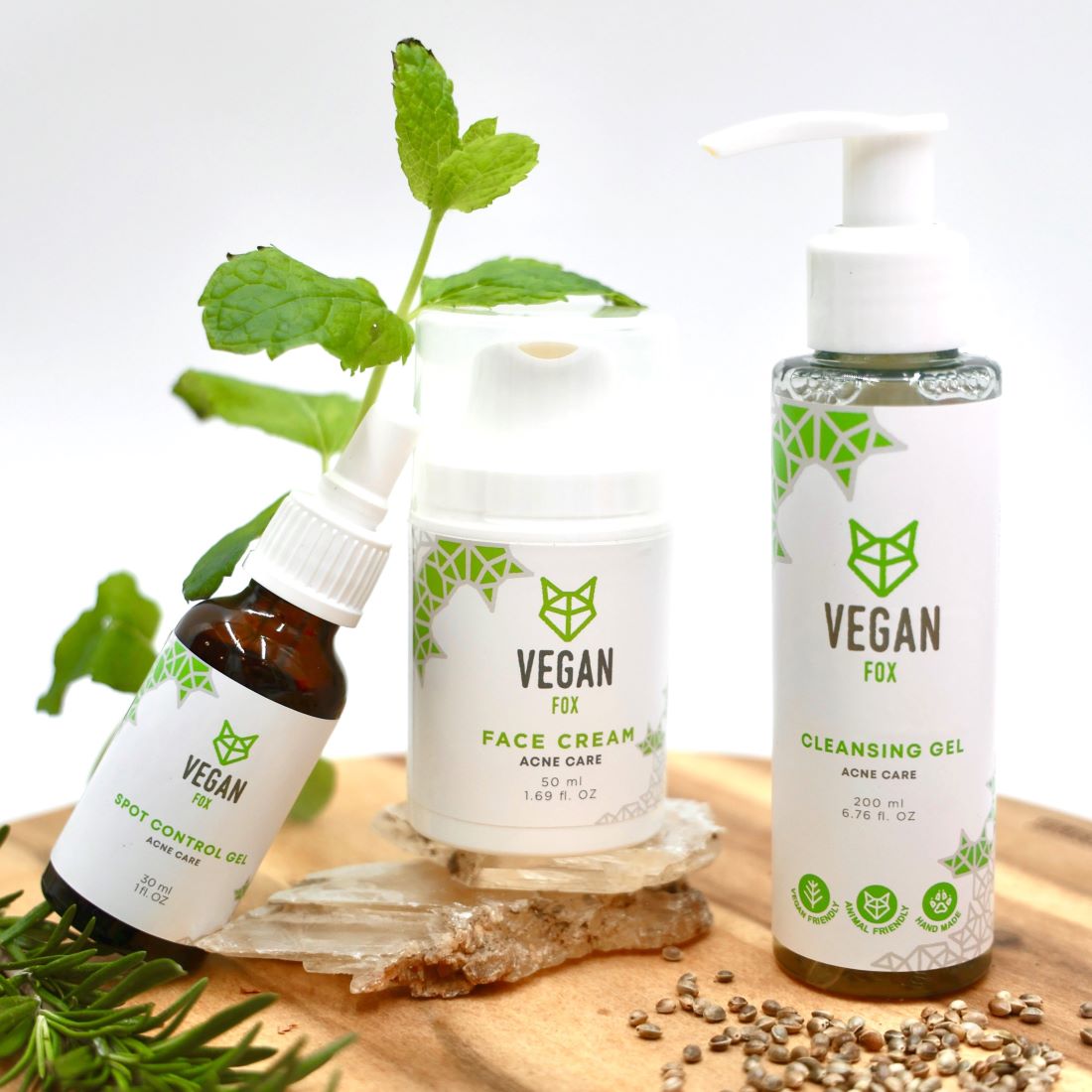 vegan fox acne care serien