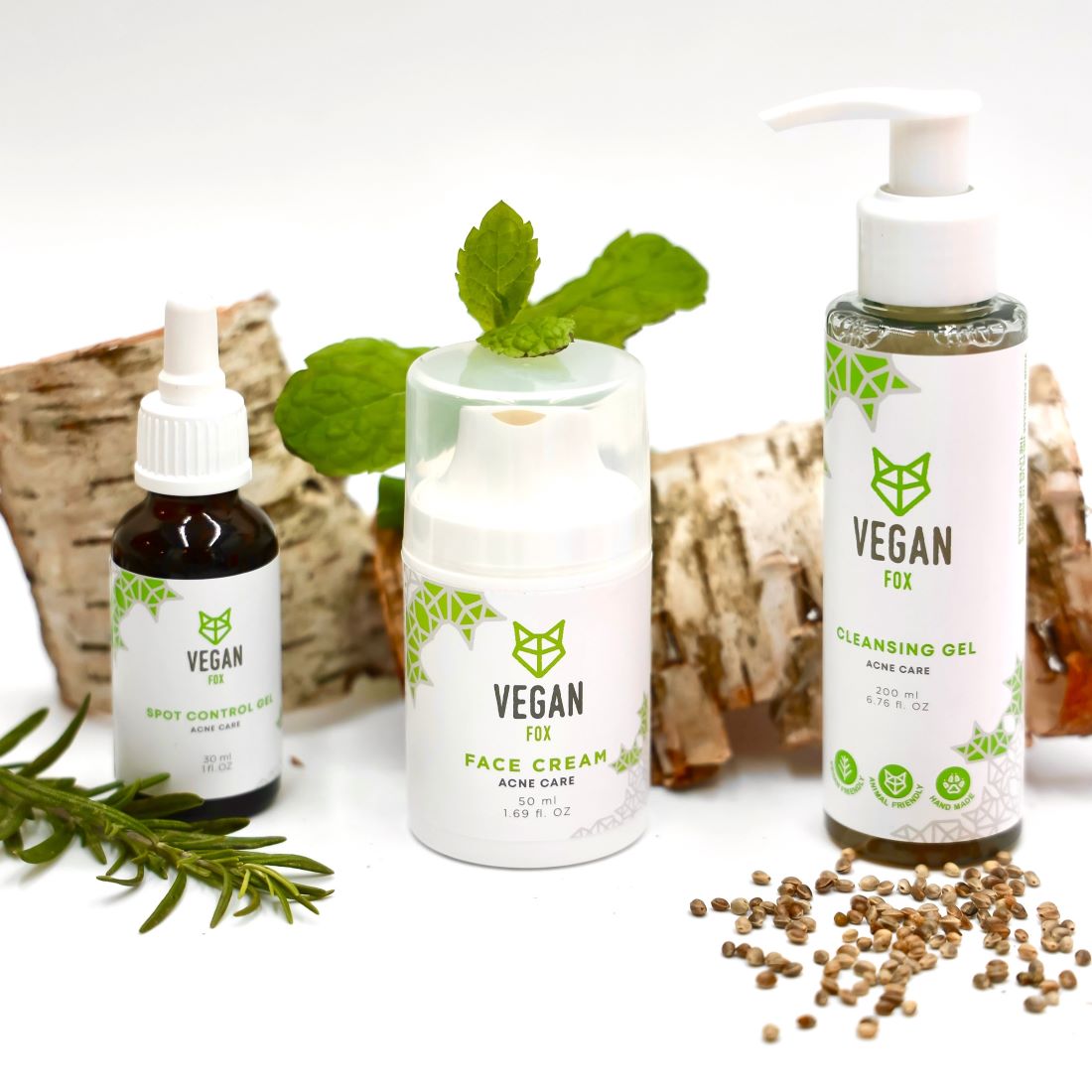 Vegan Fox acne care