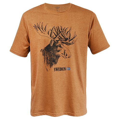 T-SHIRT FROST ÄLG. SWEDEN BRUN