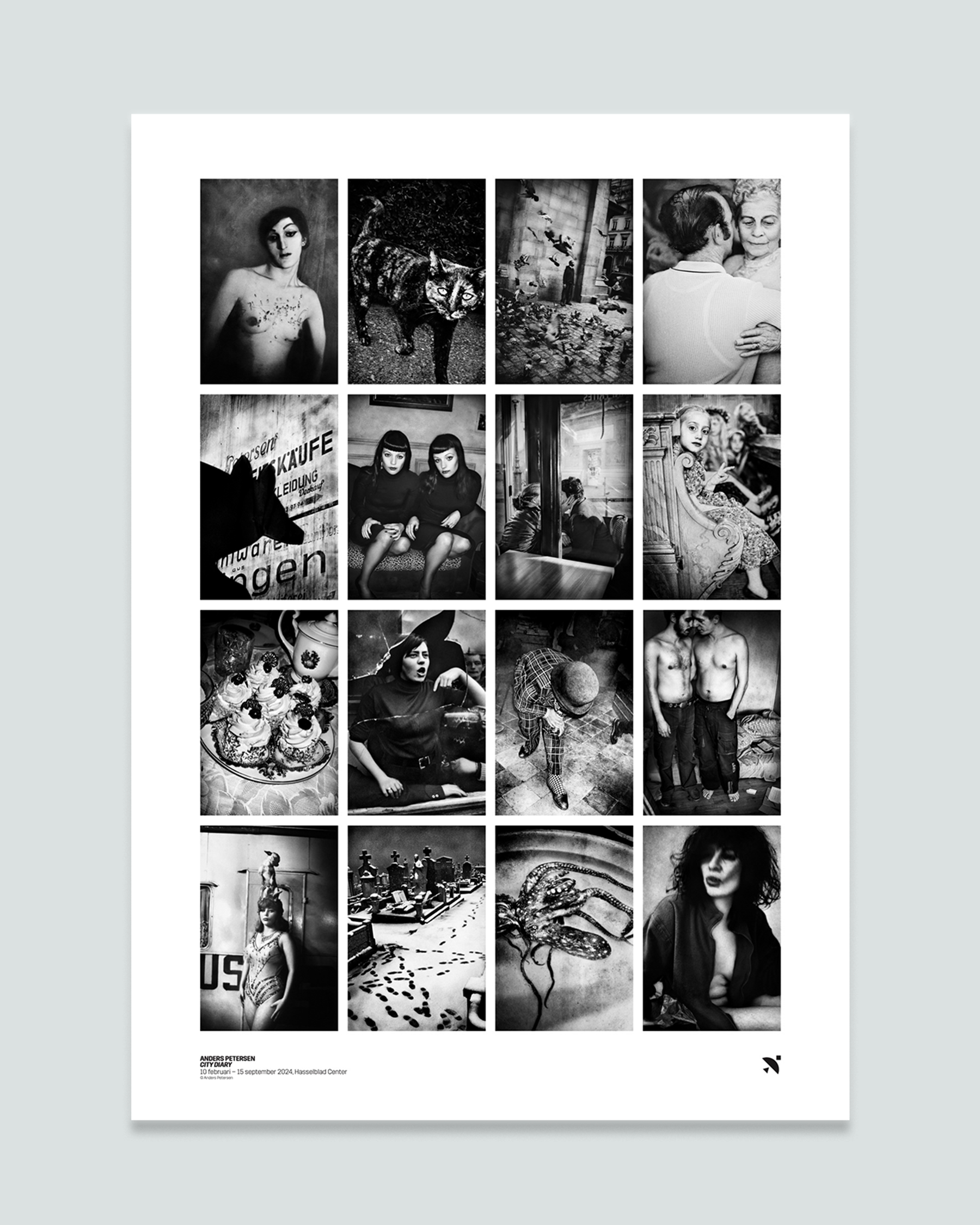 Utställningsaffisch, Anders Petersen, City Diary  1