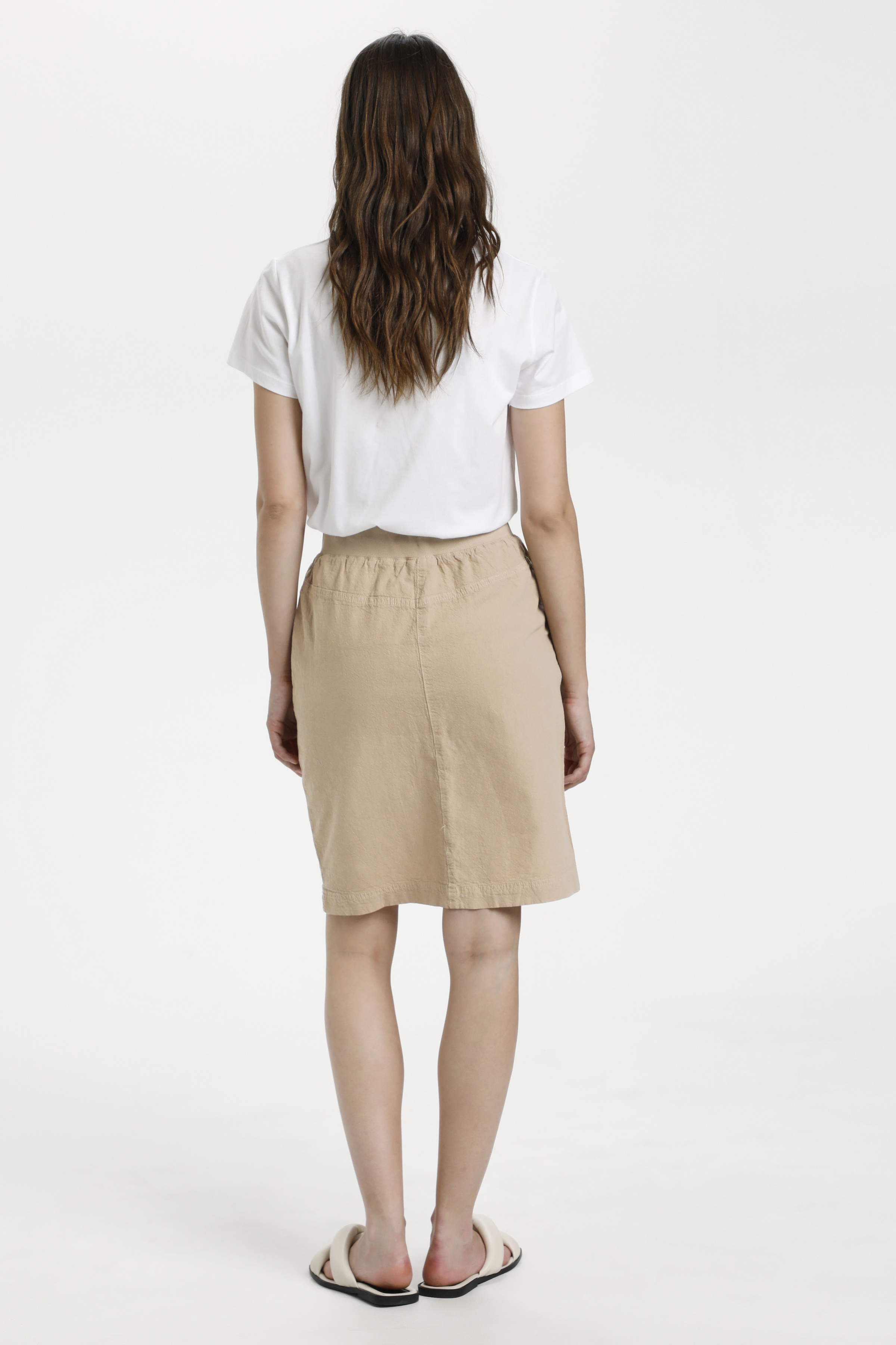 KAnaya Skirt  Classic sand, Kort Bomullskjol