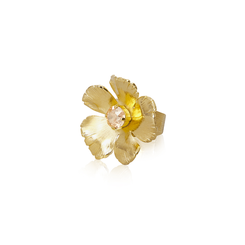 Caroline Svedbom Anemone ring guld golden shadow