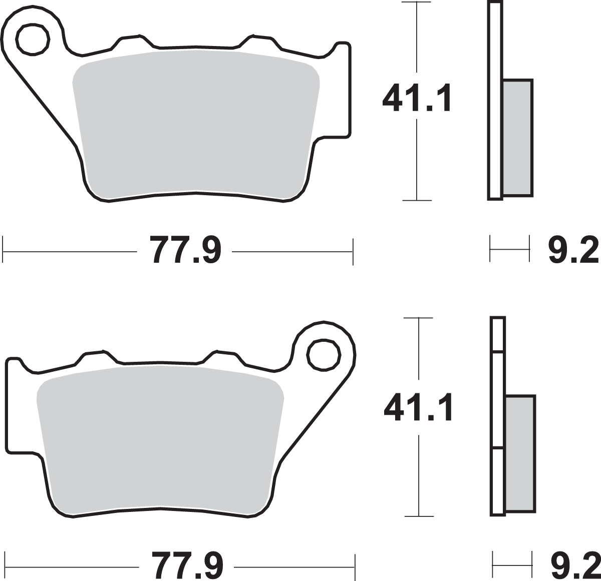 SBS bromsbelägg    675LS - 2