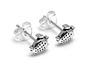 Sköldpadda Örhängen i Äkta 925 Silver, Hav Örhänge, Strand Accessoar, Djur Smycke