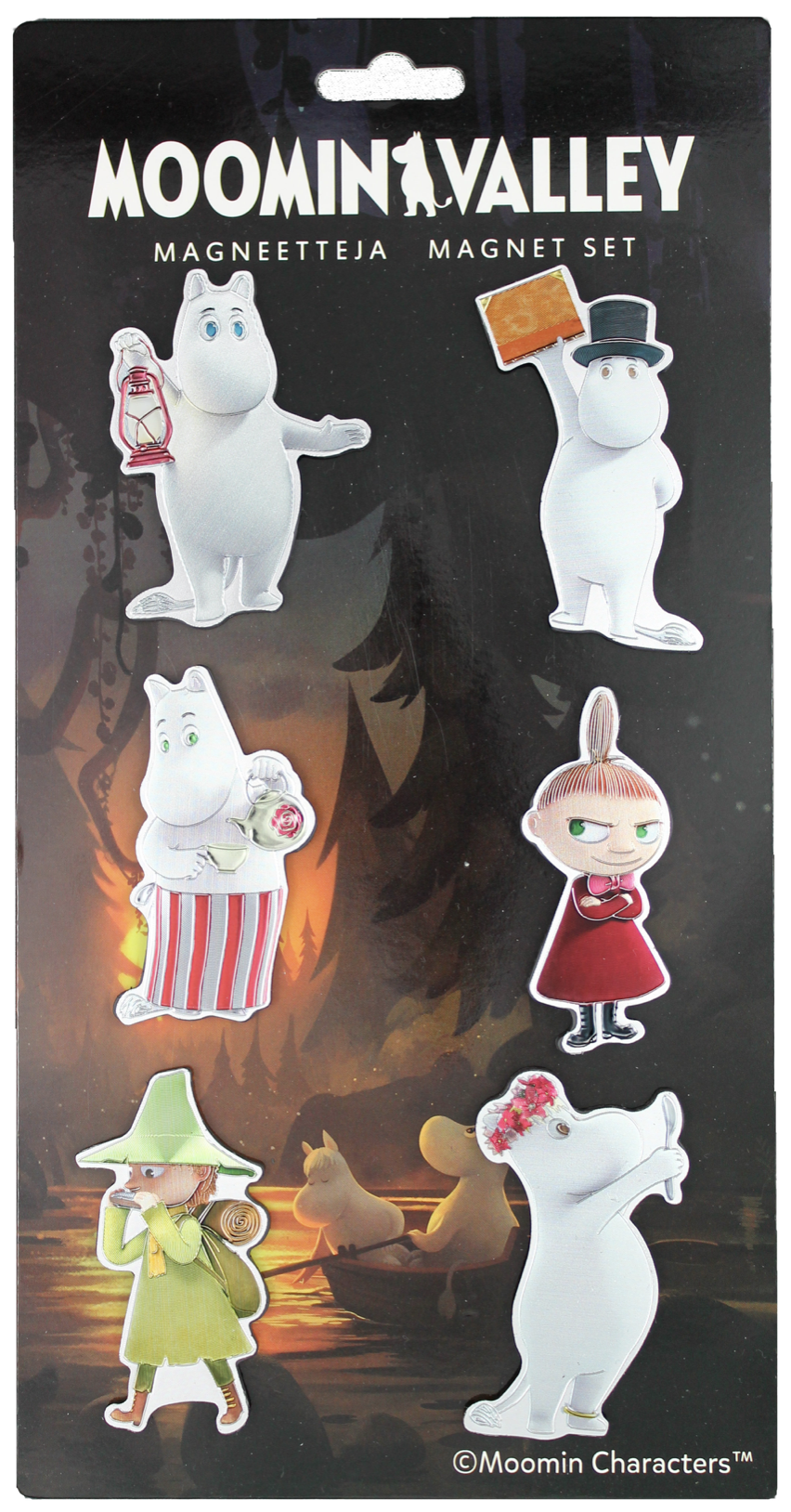 Mumin Magneter 6-Pack - Mumintrollet, Muminpappa, Muminmamma, Lilla My, Snusmumriken & Snorkfröken