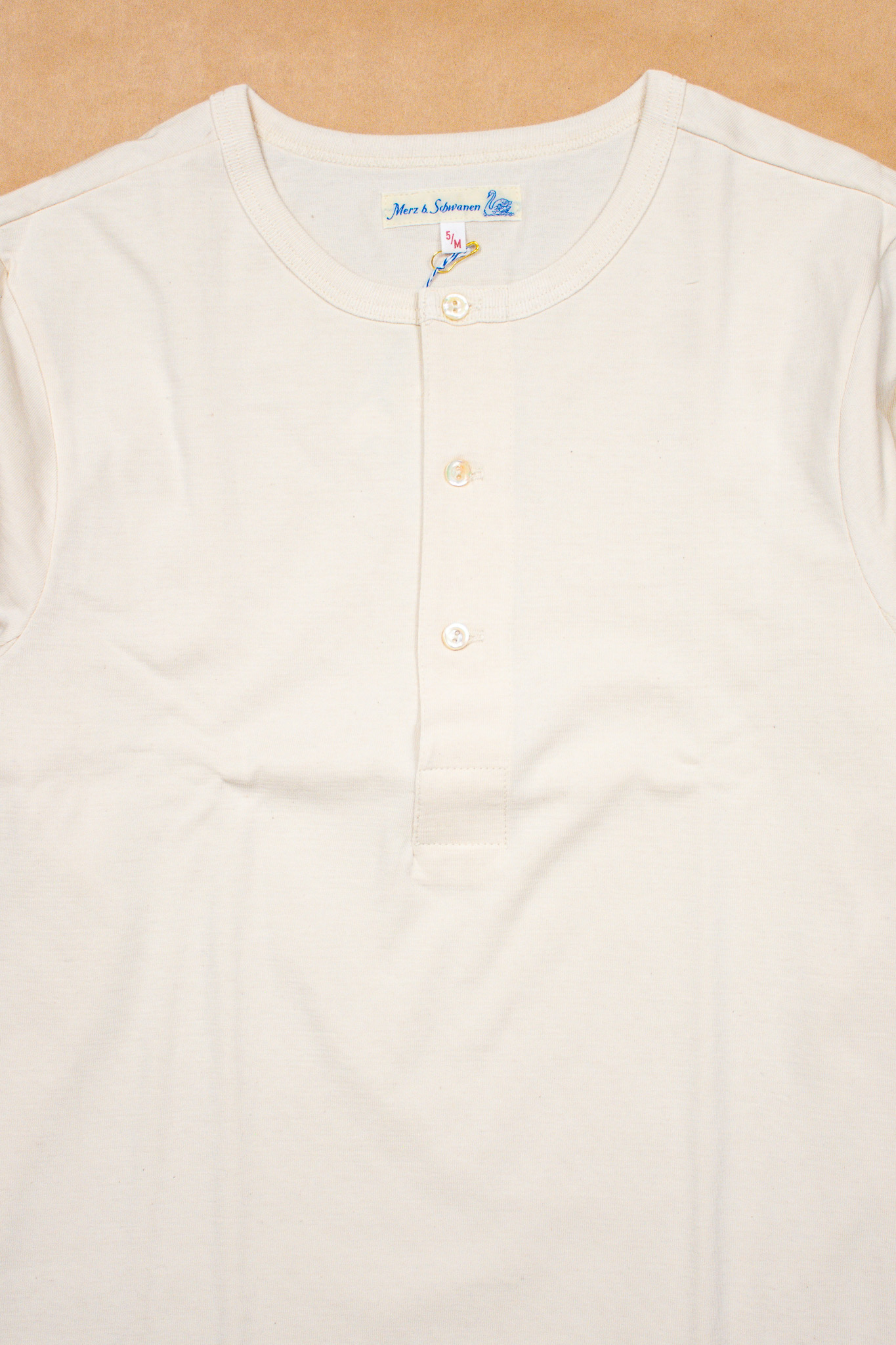 Merz b. Schwanen - 206 Loopwheeled Organic CO Henley Nature - 3