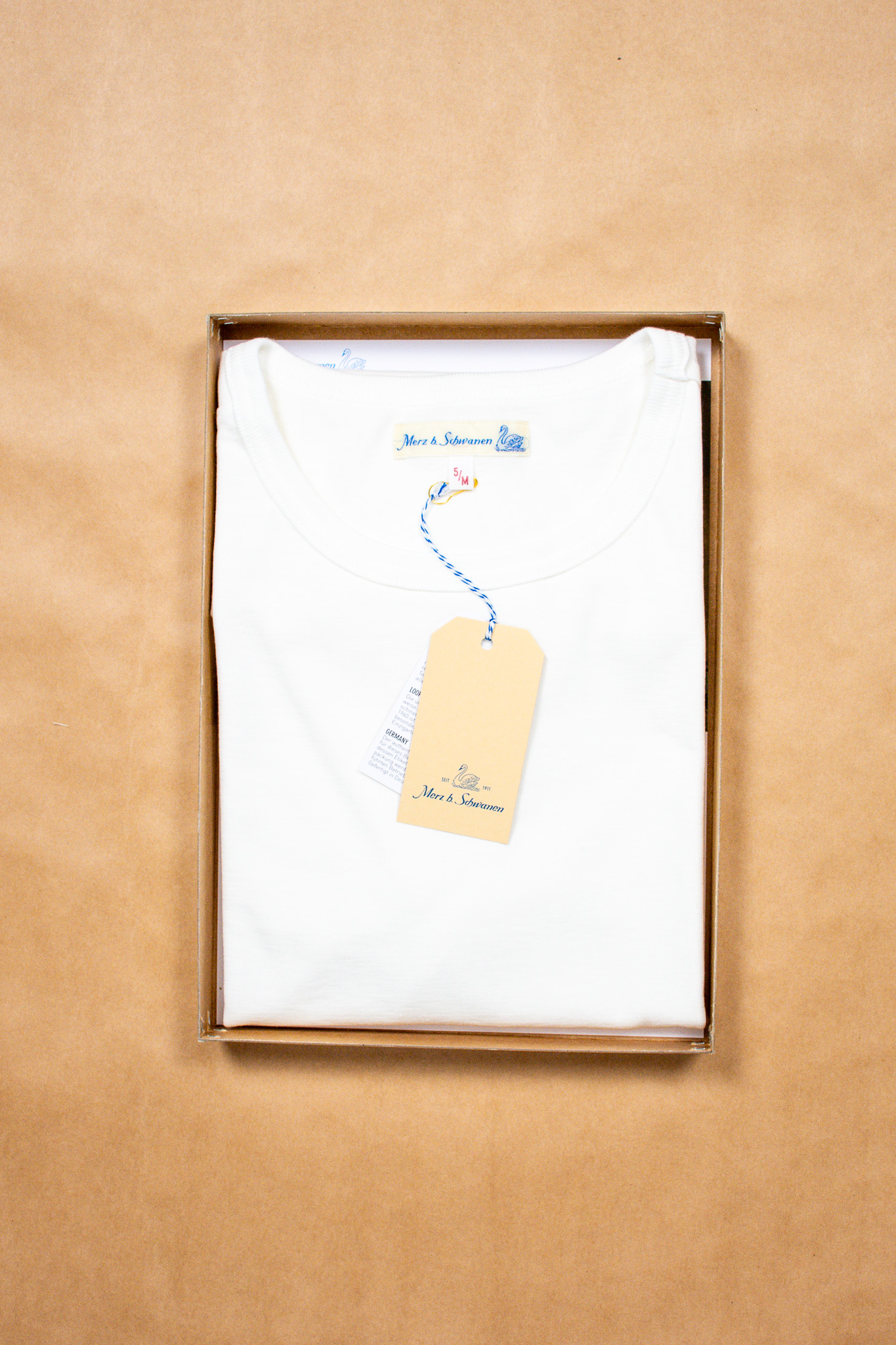 Merz B. Schwanen - 215 Loopwheeled T-Shirt 7.2oz White - 3