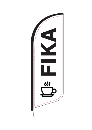 Beachflagga Fika