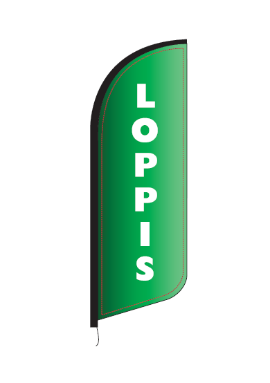 Beachflagga Loppis