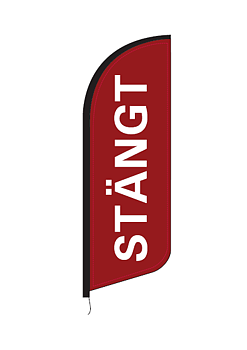 Beachflagga Stängt