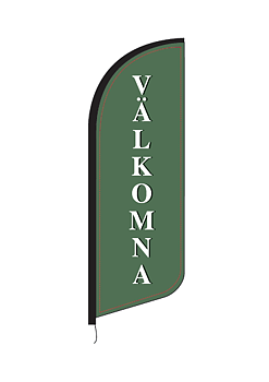 Beachflagga Välkomna
