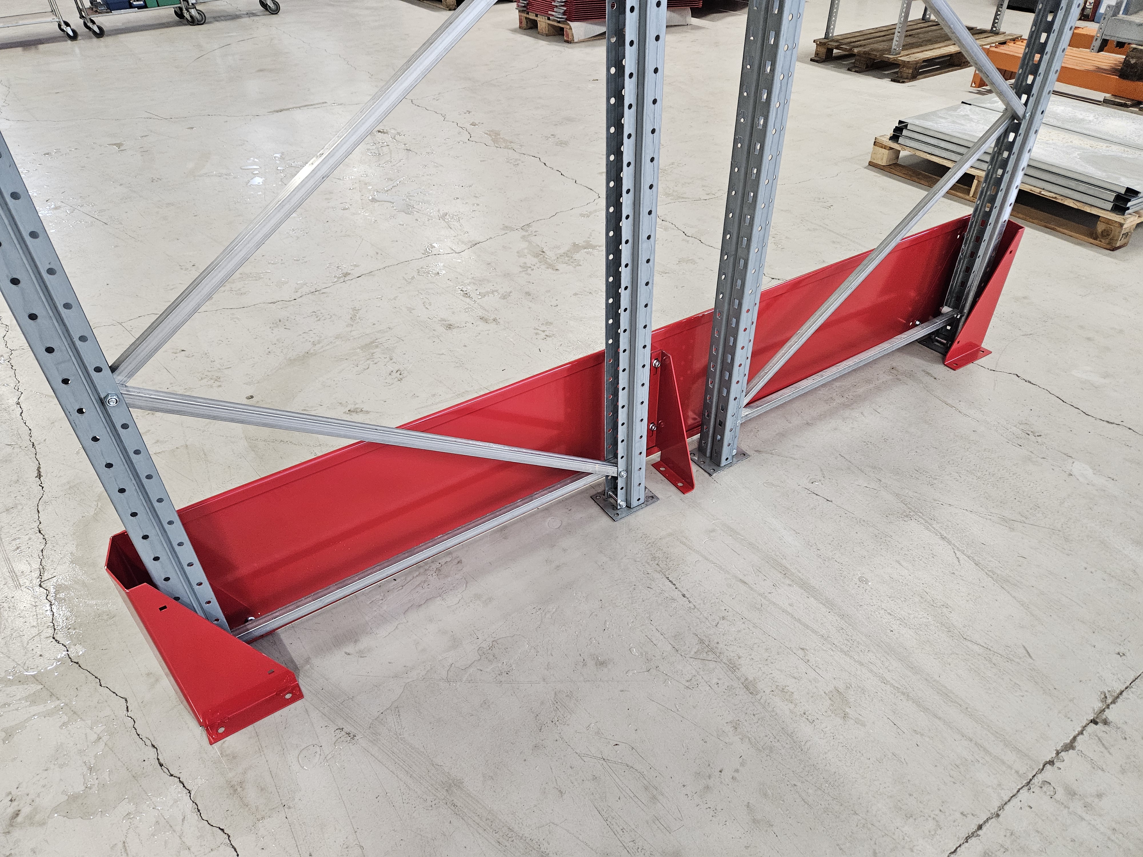 Påkörningsskydd för dubbla gavlar, 400x2400mm, Rackman, Ny - 3