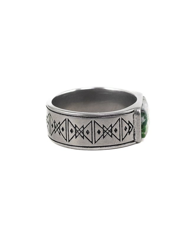 Jernhest - Alvan Ring - Silver - Ring med Kolmårdsmarmor - 4