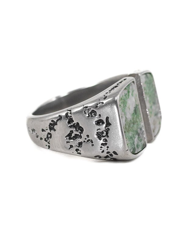 Jernhest - Hovs Ring - Silver - Ring with swedish marble - 4