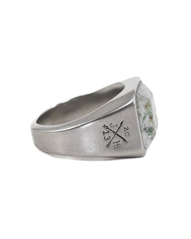 Jernhest - Ljung Ring - Silver - Ring med Kolmårdsmarmor - 4