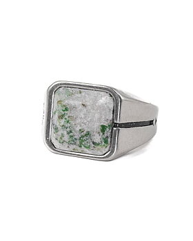 Jernhest - Ljung Ring - Silver - Ring with Swedish Marble