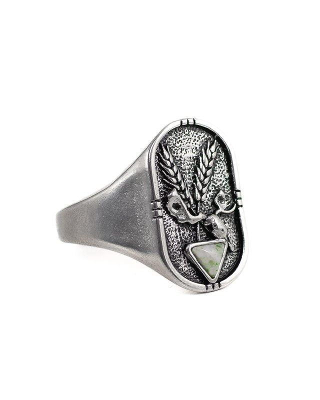 Jernhest - Dvardala Ring - Silver - Ring with Swedish Marble - 4