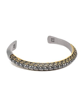 Jernhest - Acksi Bangle - Silver - Bracelet with Kurbit pattern