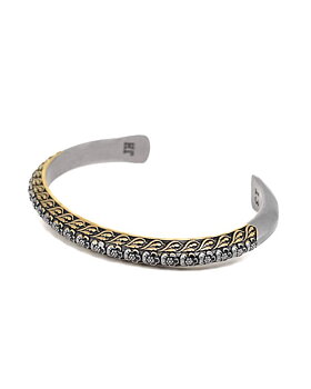 Jernhest - Acksi Bangle - Silver - Bracelet with Kurbit pattern