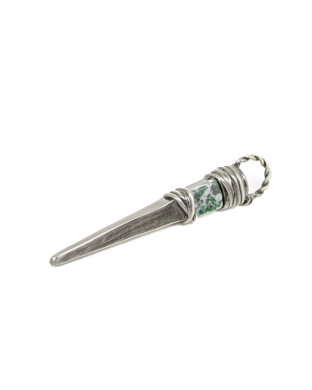 Jernhest - Risa Pendant - Silver - Pendant with Swedish Marble - 3
