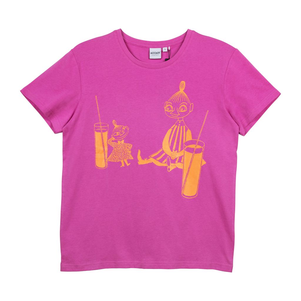 Mumin T-Shirt - Cocktails Lila (Vuxenstorlek)