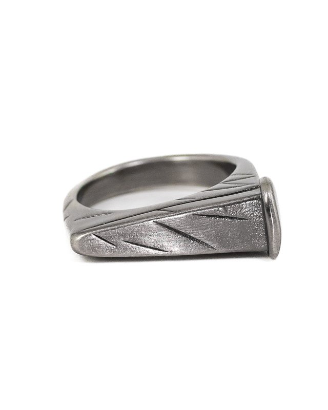 Jernhest - Sern Ring - Antique Silver - Forged Nail - 3