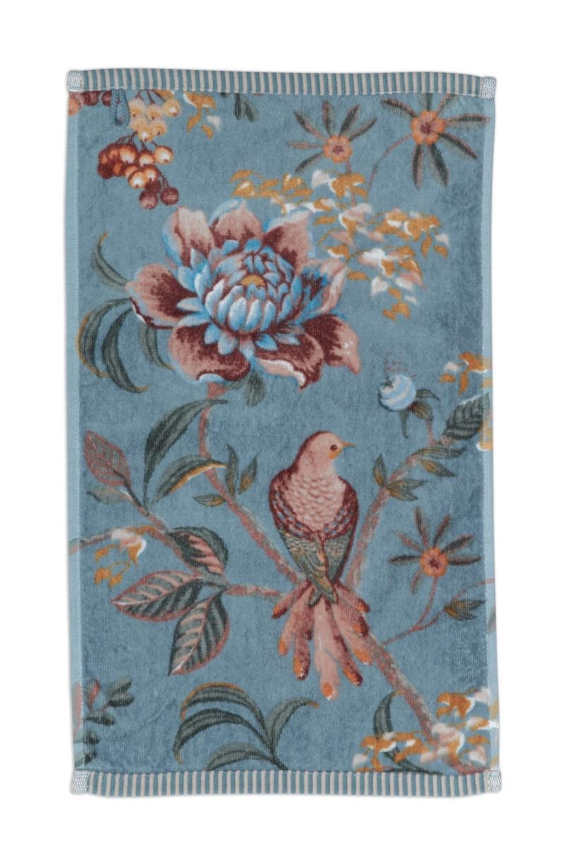 Pip Studio Gästhandduk Secret Garden Blå