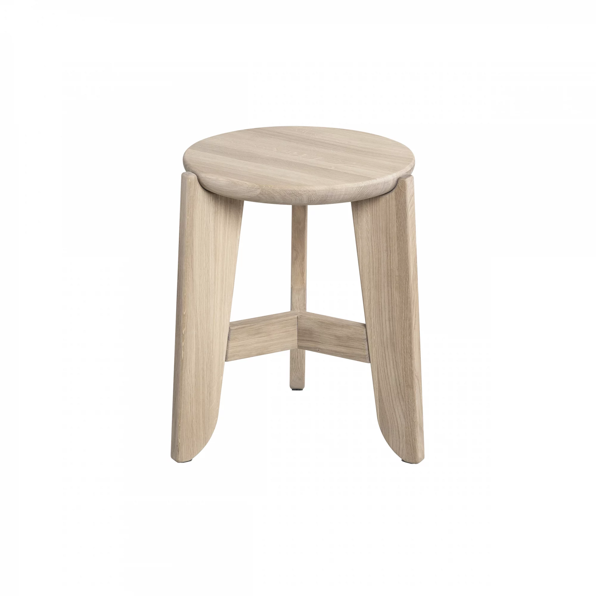 Sittpall -ELI- Ek, höjd 45 cm
