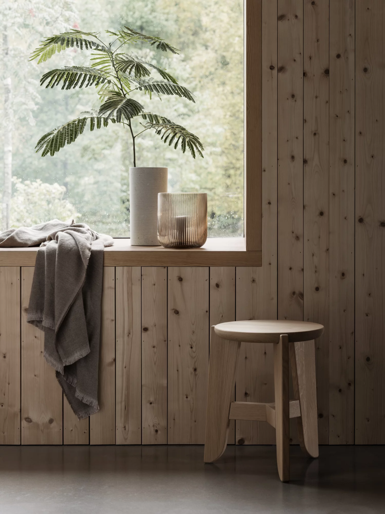 Sittpall -ELI- Ek, höjd 45 cm - 11