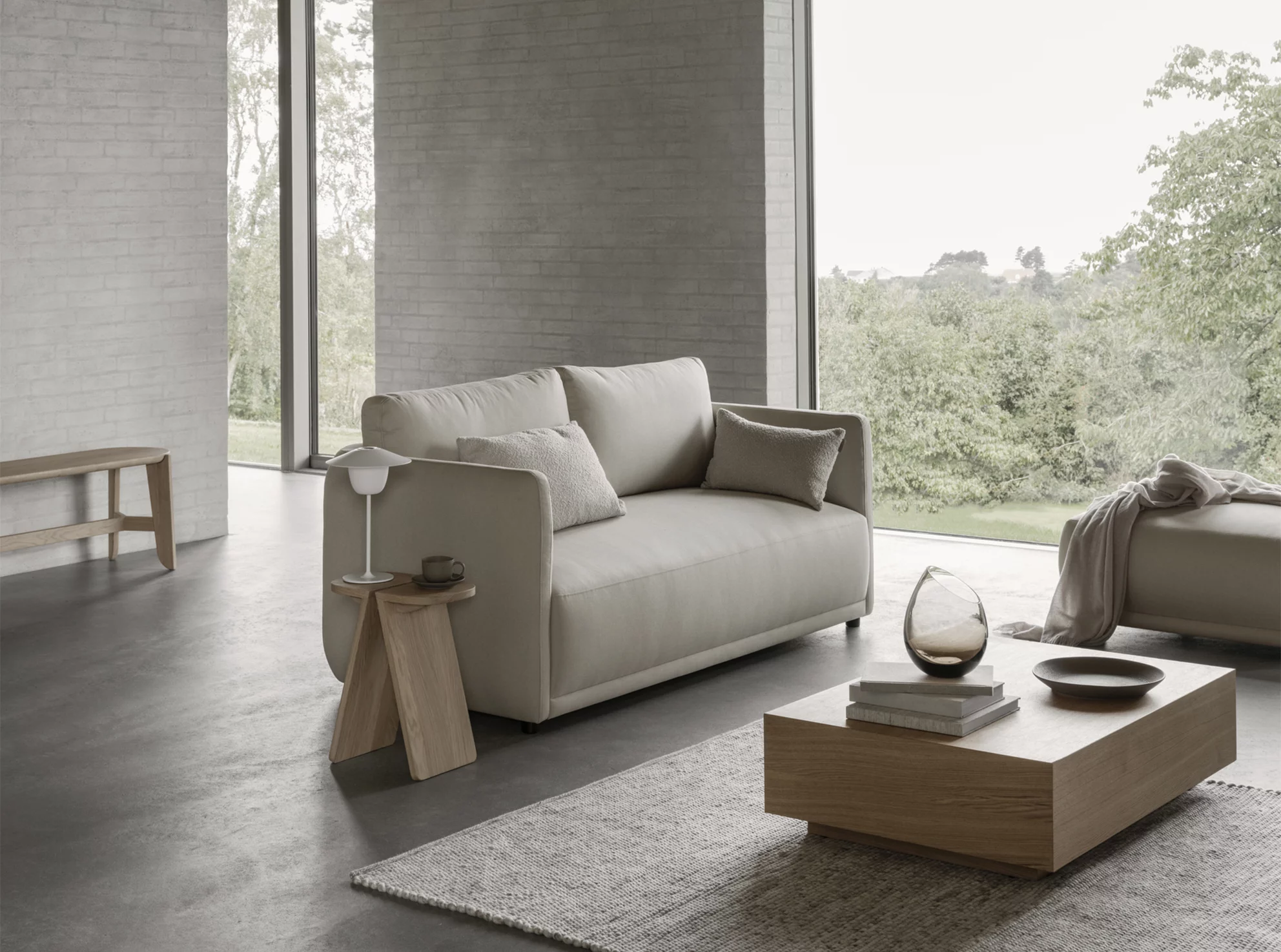 Goba Coffee Table Medium 100x70cm Oak - 7