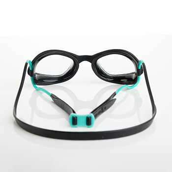 Zoggs Tiger Swim Goggles - Black/Turqoise/Clear