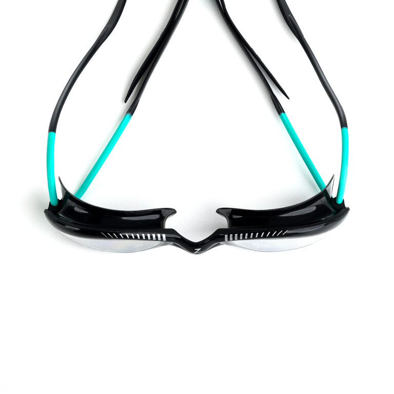 Zoggs Tiger Swim Goggles - Black/Turqoise/Clear - 3